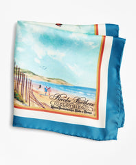 Brooks Brothers Men Limited Edition Archival Collection Spring 1981 Silk Pocket Square