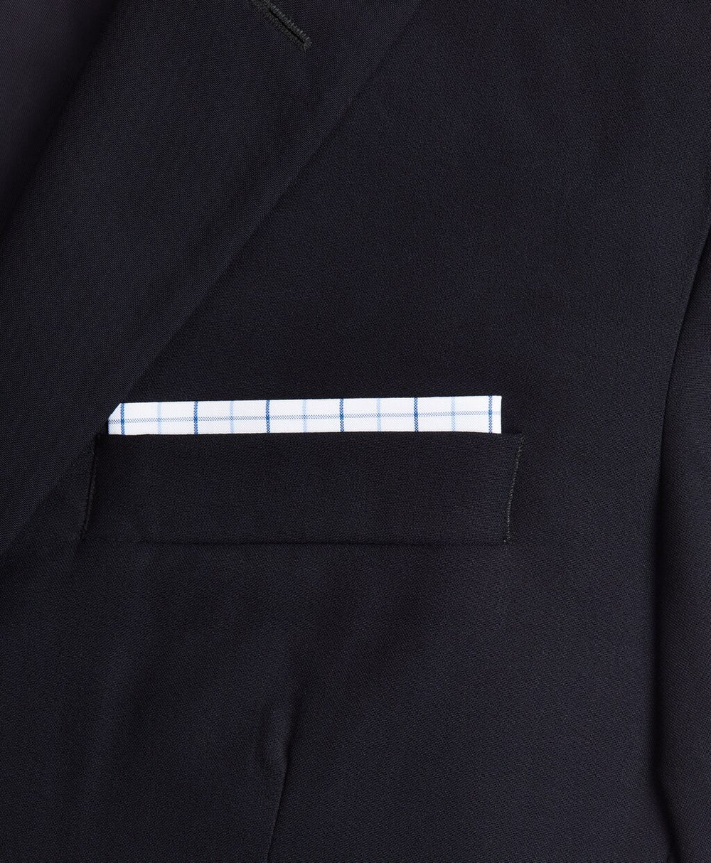 Brooks Brothers Men Windowpane Pocket Square
