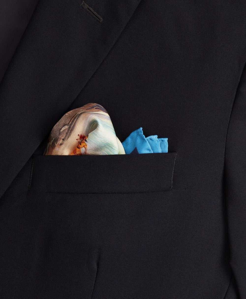 Brooks Brothers Men Limited Edition Archival Collection Spring 1984 Silk Pocket Square