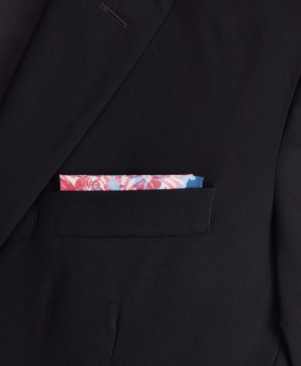Brooks Brothers Men Tropical Print Pocket Square