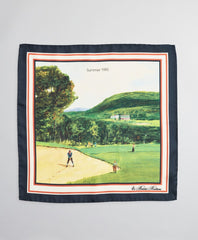 Brooks Brothers Men Limited Edition Archival Collection Summer 1985 Silk Pocket Square
