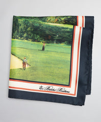 Brooks Brothers Men Limited Edition Archival Collection Summer 1985 Silk Pocket Square