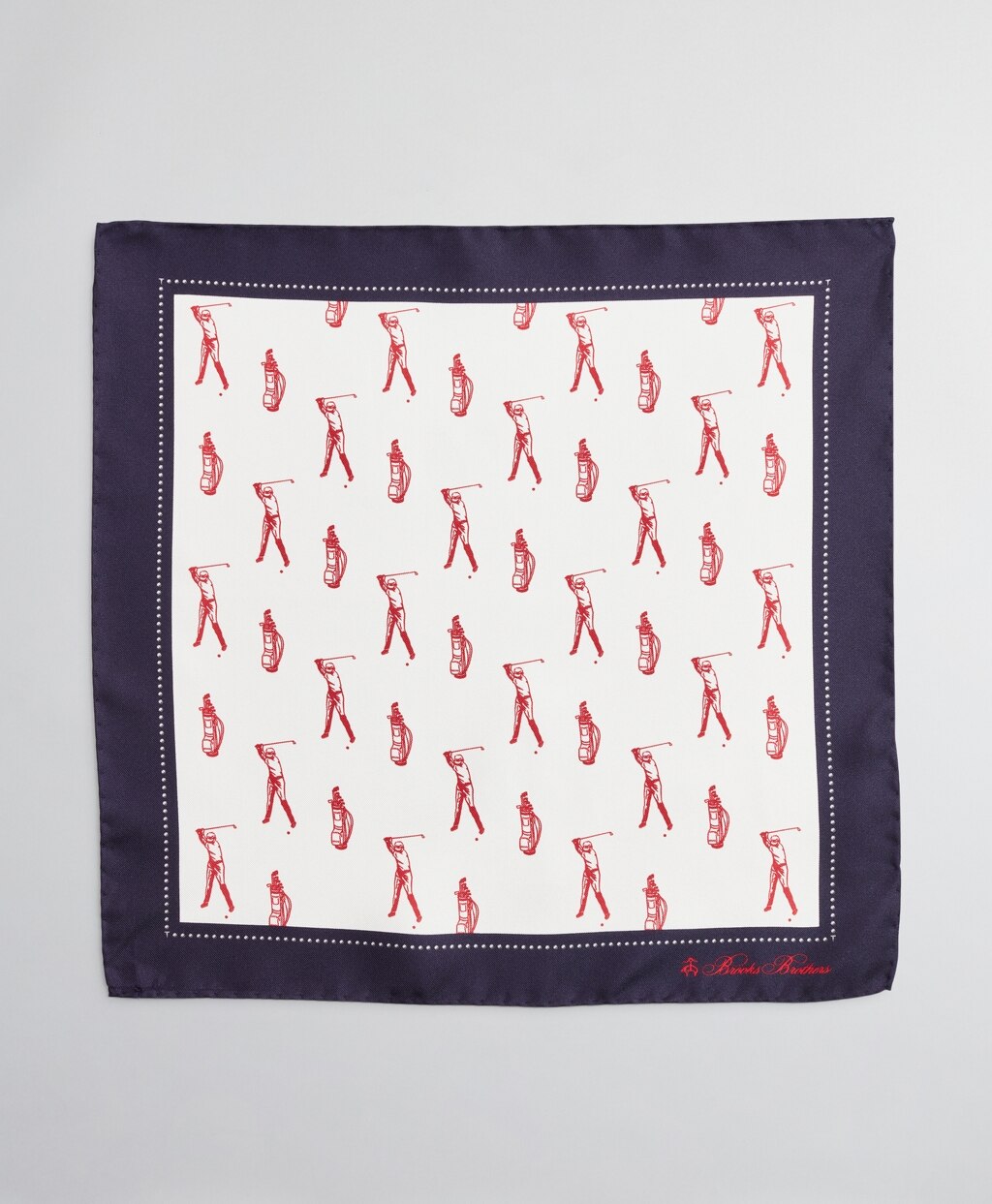 Brooks Brothers Men Golfer Pocket Square