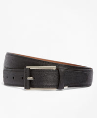 Brooks Brothers Men Saffiano Leather Belt