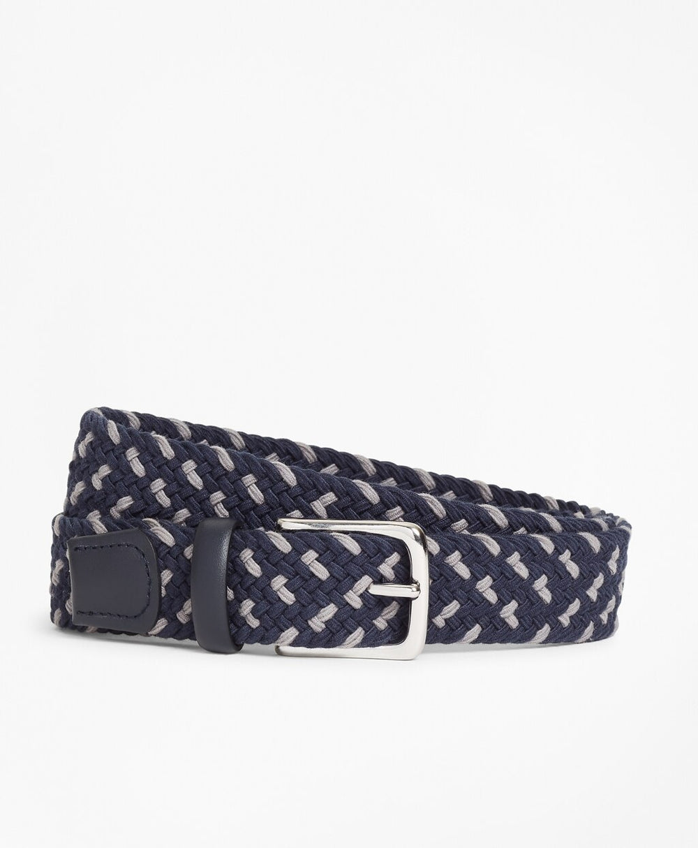 Brooks Brothers Men Braided Stretch Belt