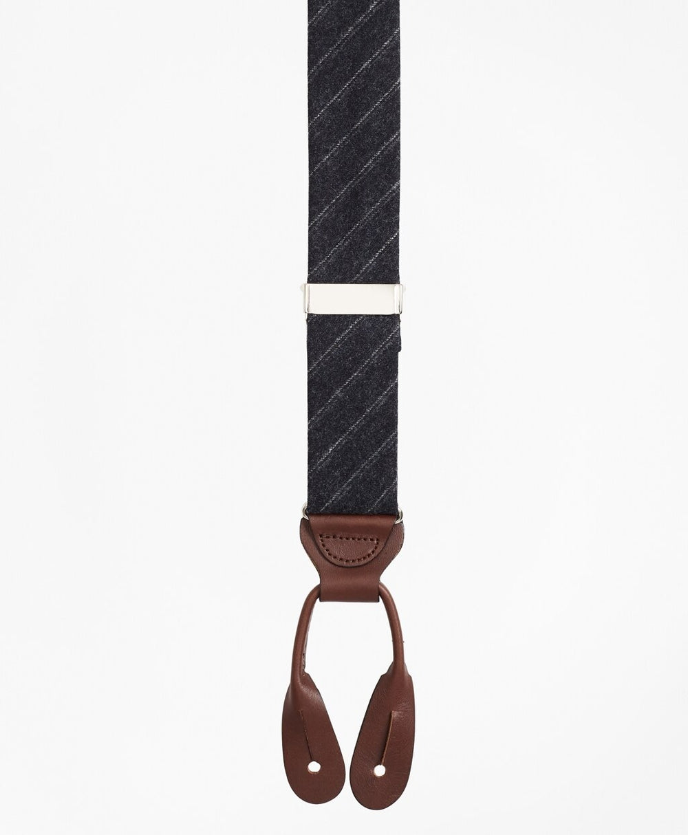 Brooks Brothers Men Harris Tweed Stripe Suspenders