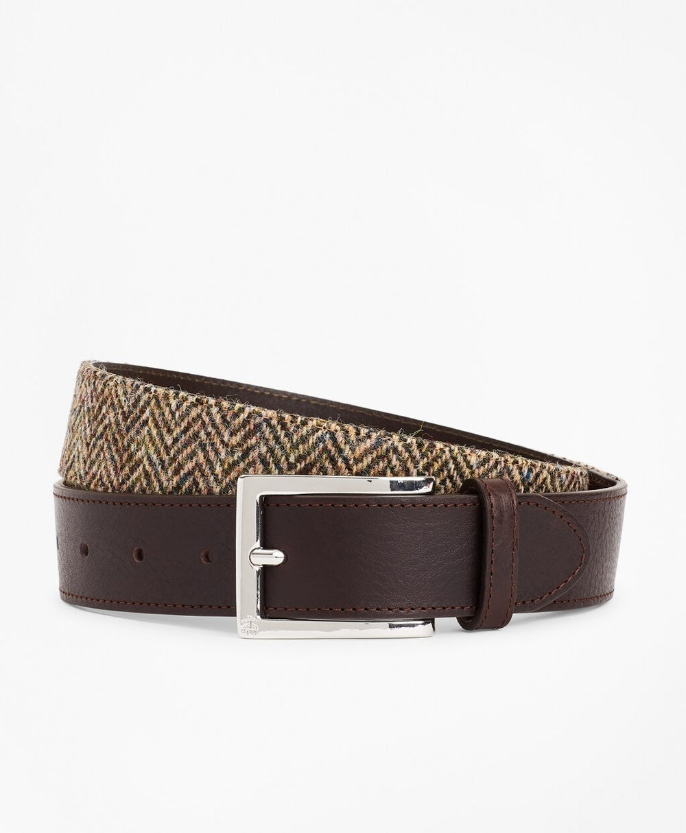 Brooks Brothers Men Harris Tweed Herringbone Belt
