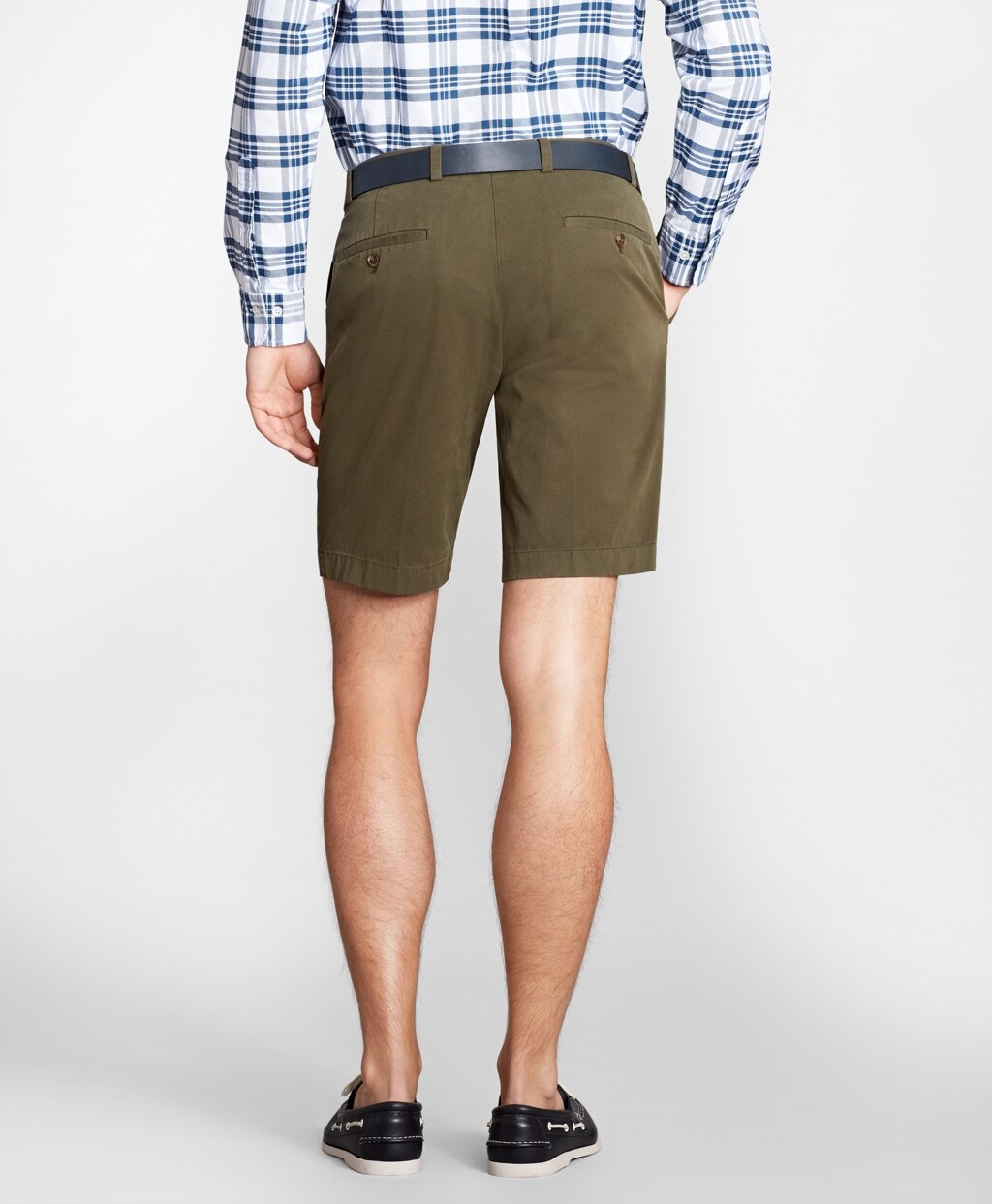 Brooks Brothers Men Garment-Dyed 10" Bermuda Shorts