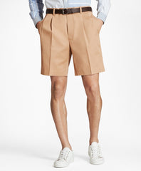 Brooks Brothers Men Pleat Front Stretch Advantage Chino Shorts