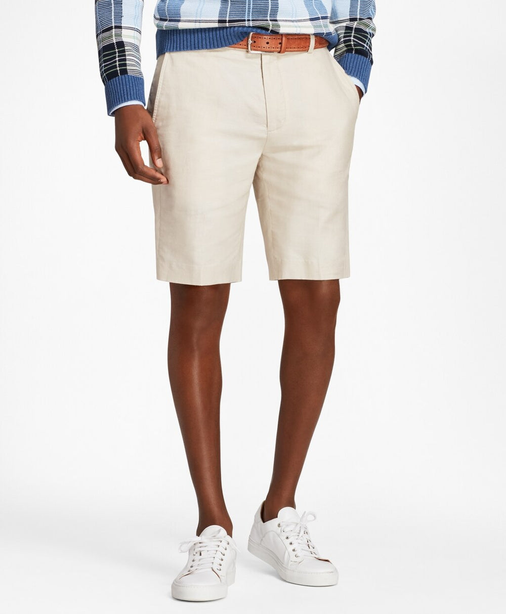 Brooks Brothers Men Linen and Cotton Bermuda Shorts