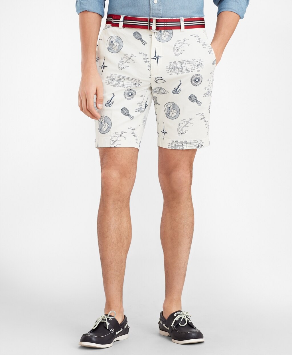 Brooks Brothers Men Nautical Print Shorts