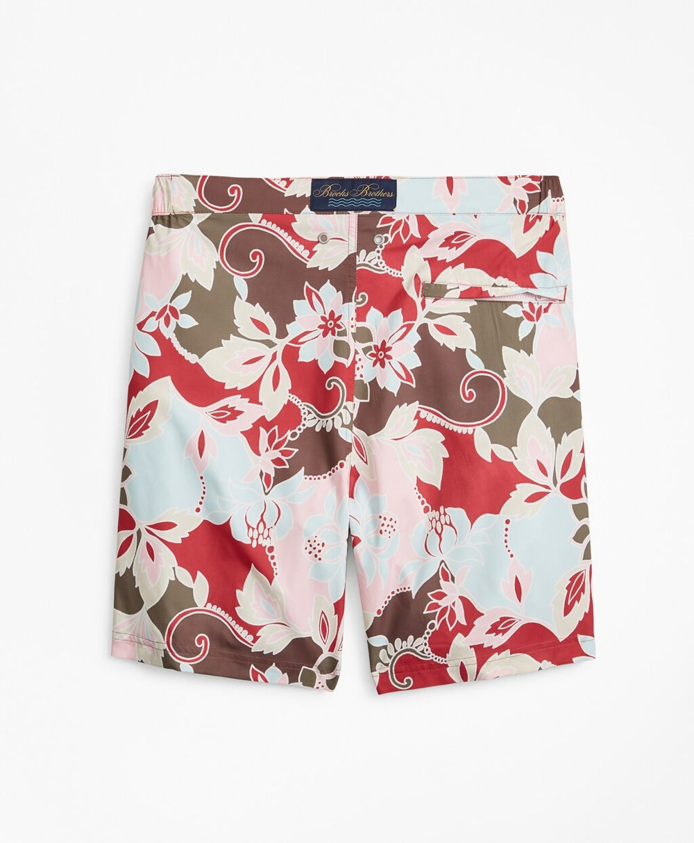 Brooks Brothers Men Newport 7" Floral Swim Trunks