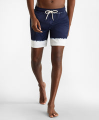 Brooks Brothers Men Montauk 6" Tie-Dye Print Swim Trunks