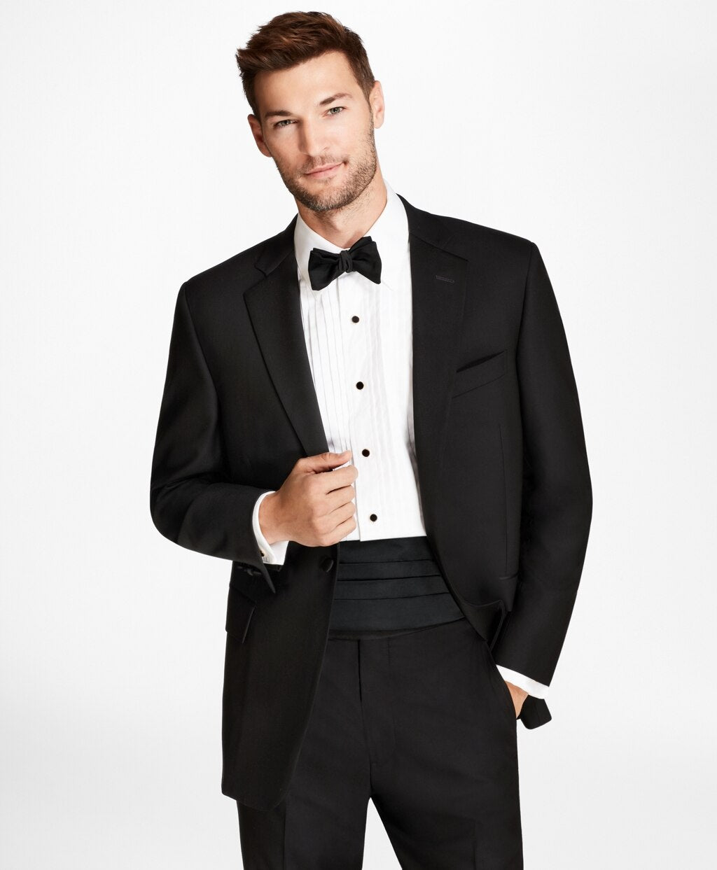 Brooks Brothers Men Regent Fit One-Button 1818 Tuxedo