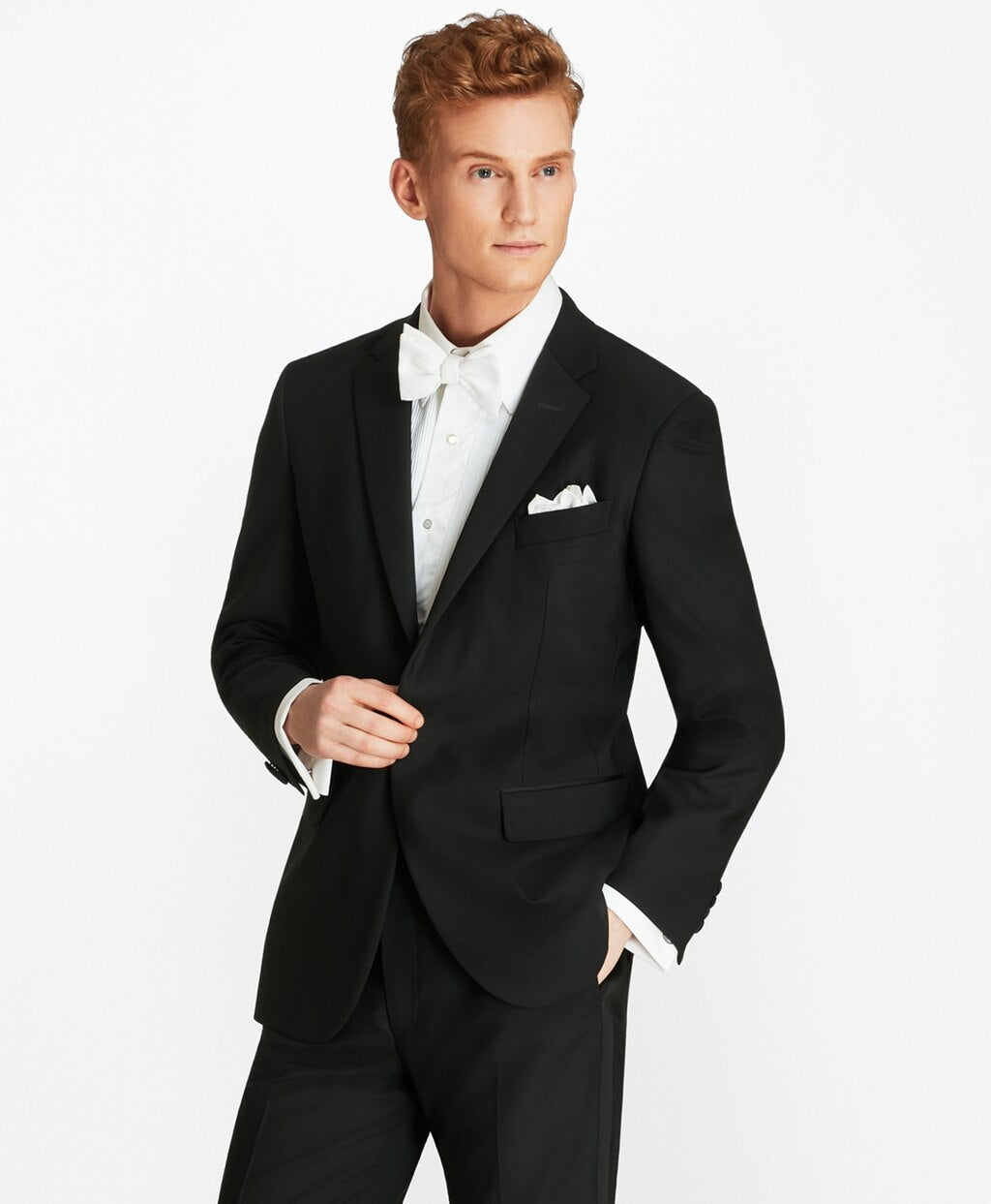 Brooks Brothers Men Milano Fit One-Button 1818 Tuxedo