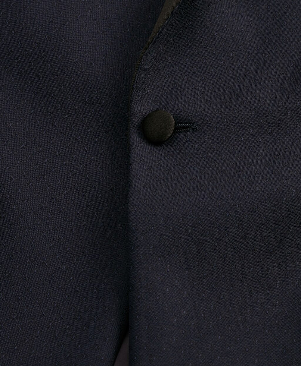 Brooks Brothers Men Regent Fit One-Button Jacquard Tuxedo