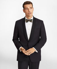 Brooks Brothers Men Regent Fit One-Button Shawl Collar 1818 Tuxedo