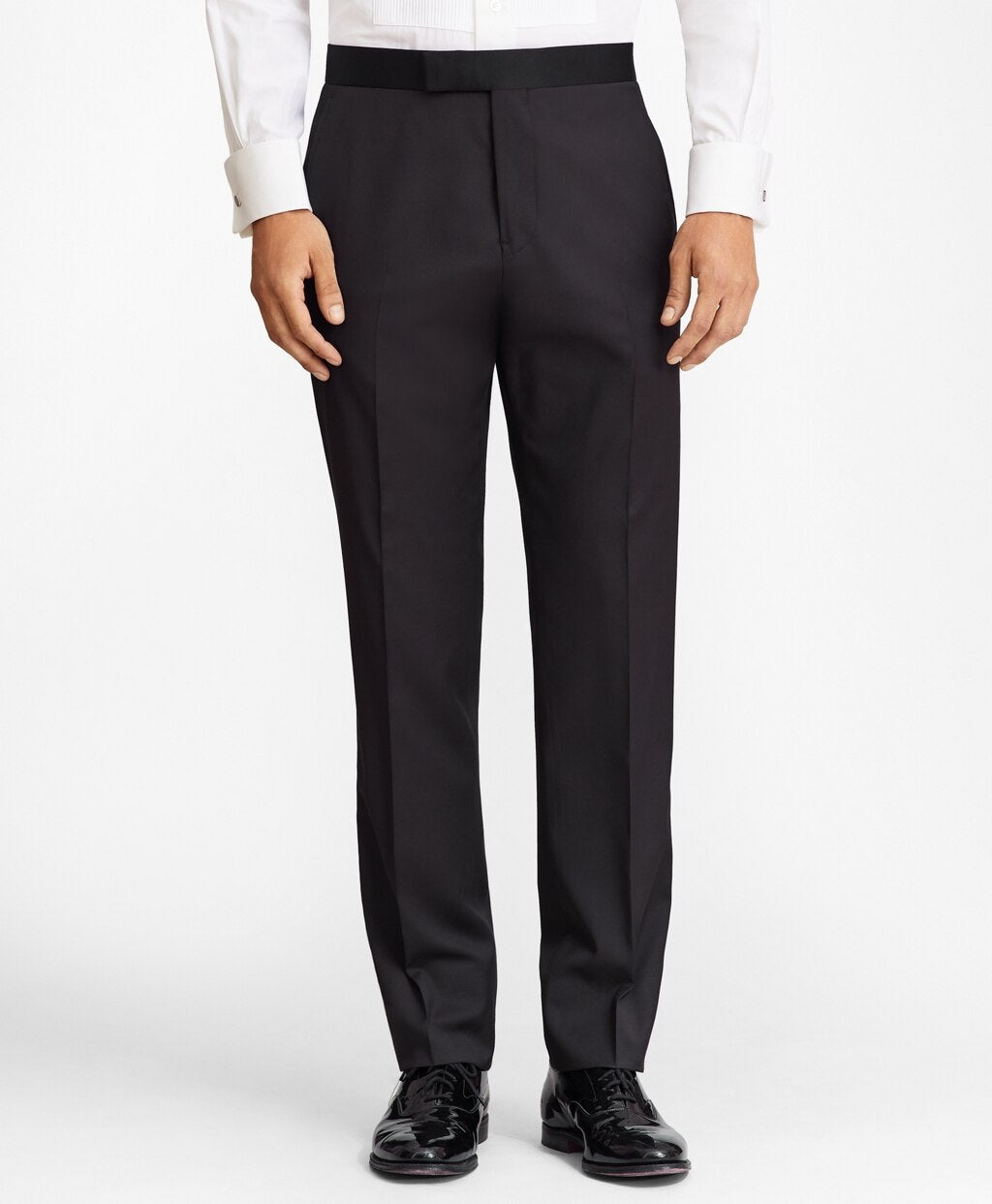Brooks Brothers Men Regent Fit One-Button Shawl Collar 1818 Tuxedo