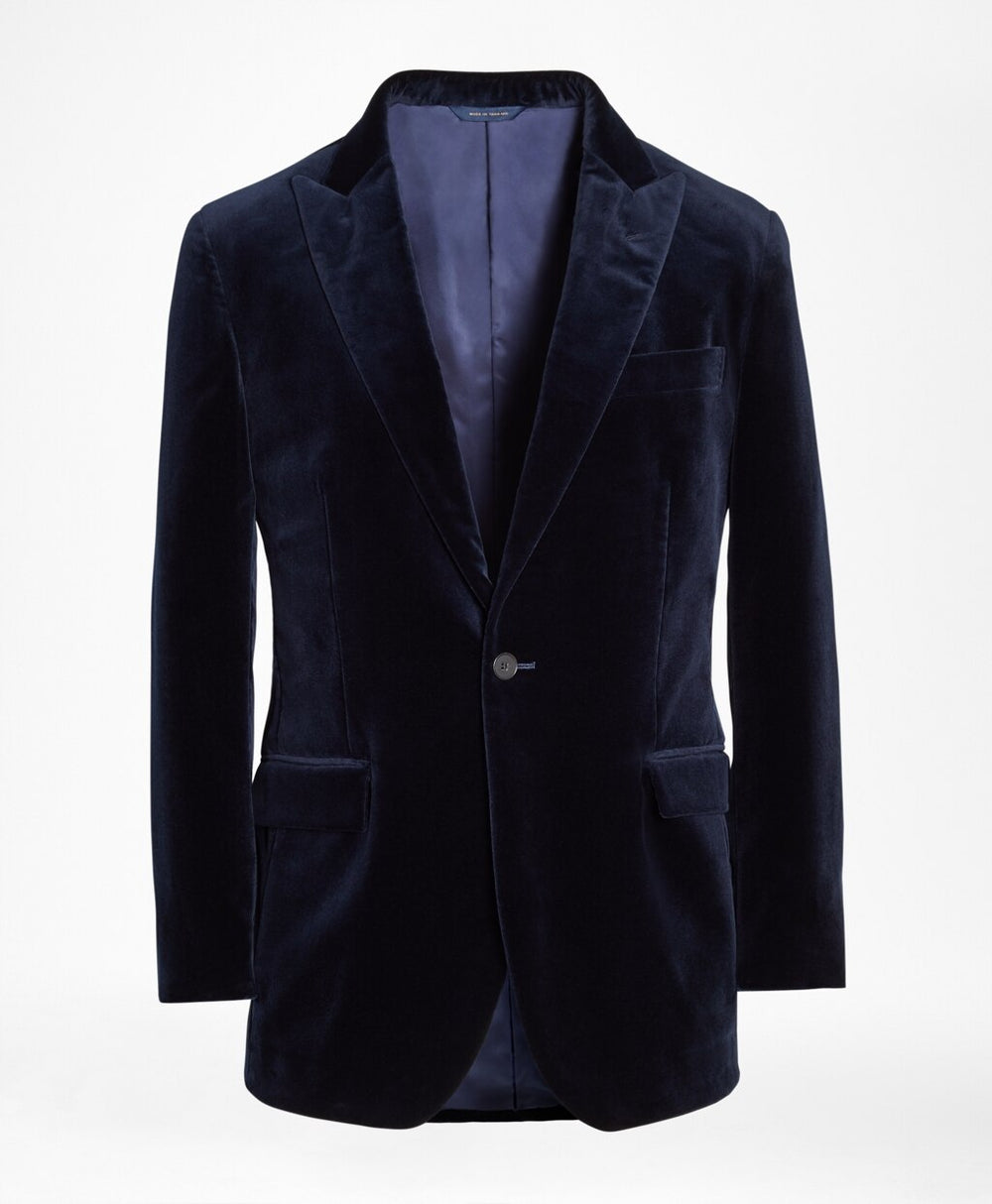 Brooks Brothers Men Milano Fit Velvet Tuxedo Jacket