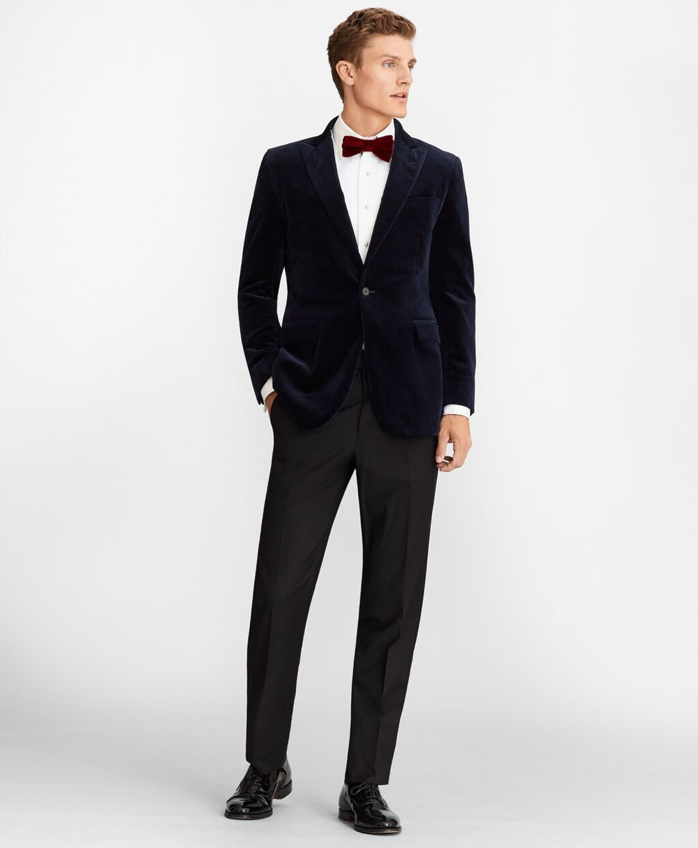 Brooks Brothers Men Milano Fit Velvet Tuxedo Jacket