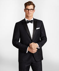 Brooks Brothers Men Regent Fit One-Button Dotted 1818 Tuxedo