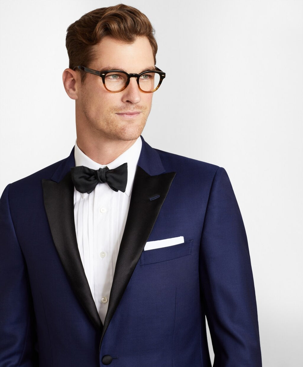 Brooks Brothers Men Regent Fit One-Button Navy 1818 Tuxedo
