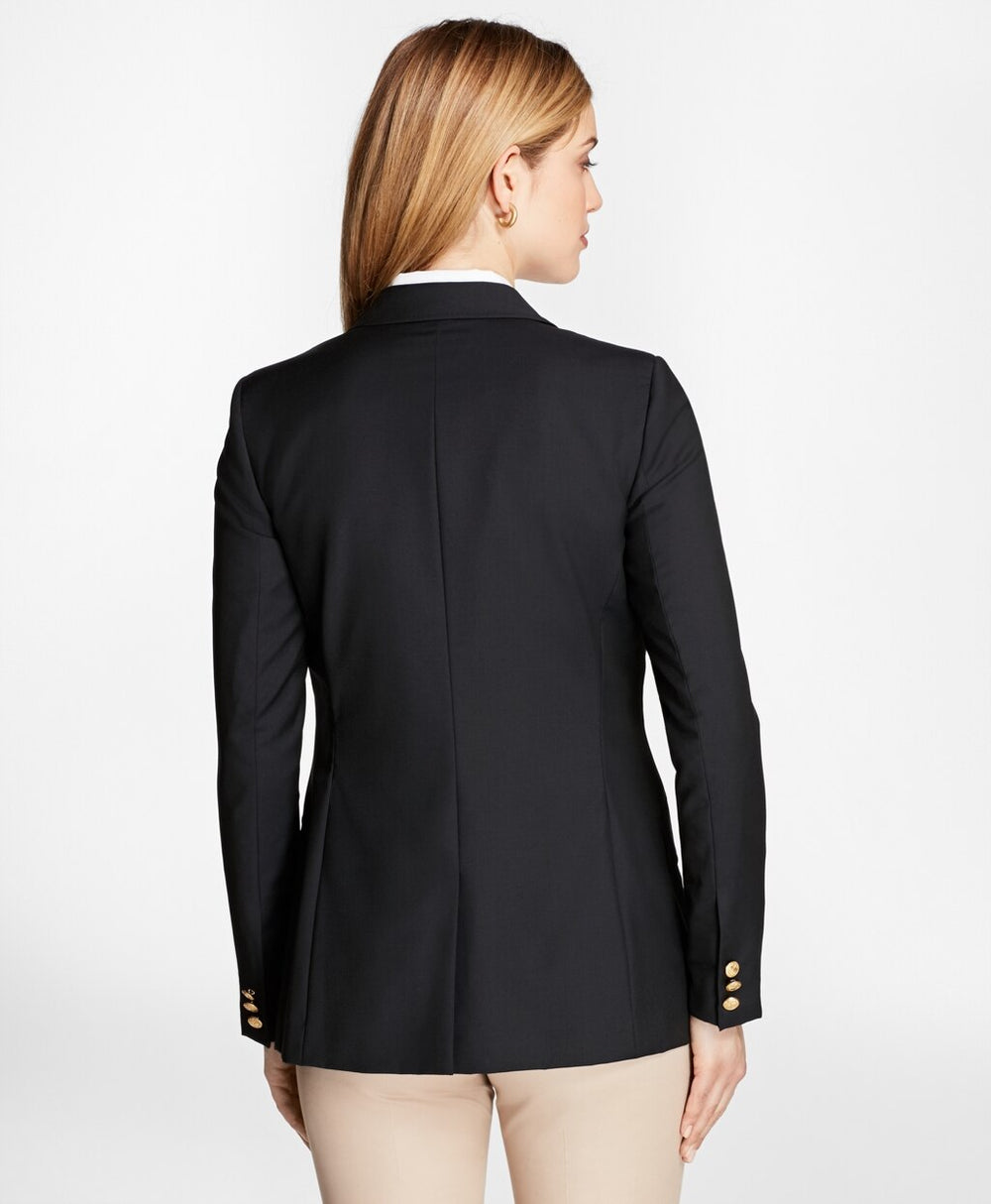 Brooks Brothers Women Petite Two-Button Wool Blazer