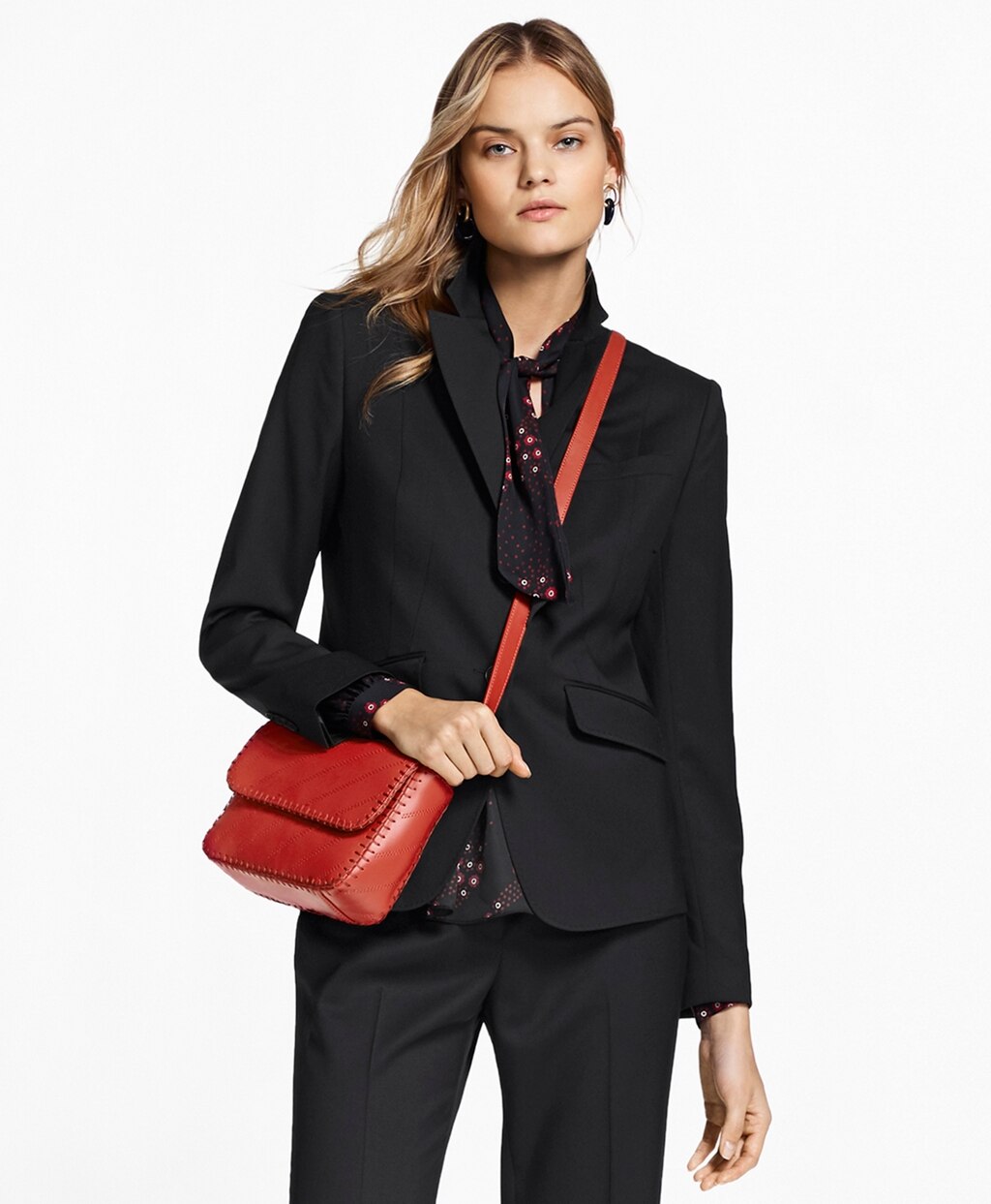 Brooks Brothers Women Petite Wool Two-Button Jacket