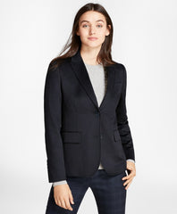Brooks Brothers Women Petite Two-Button Cashmere Blazer