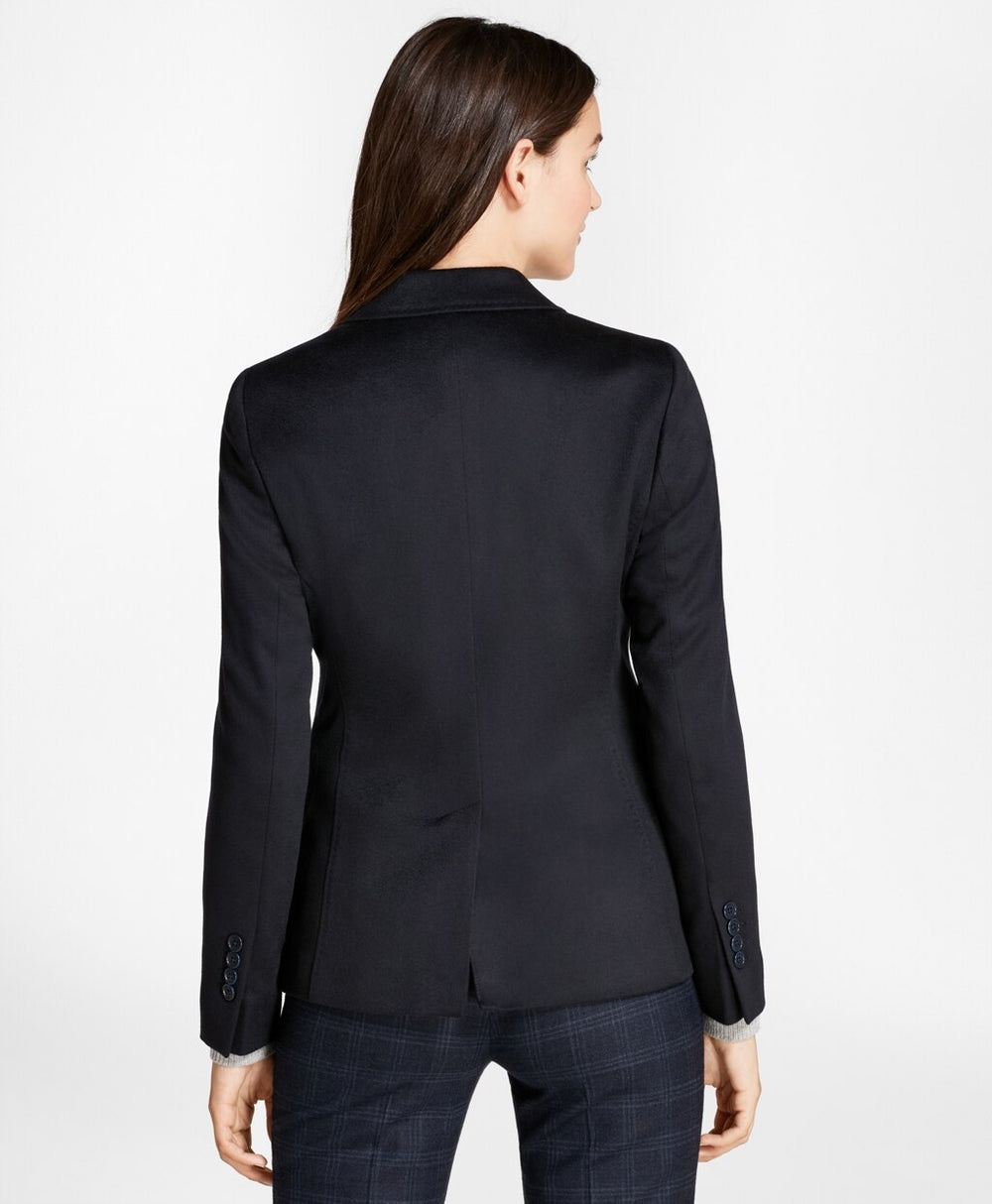Brooks Brothers Women Petite Two-Button Cashmere Blazer