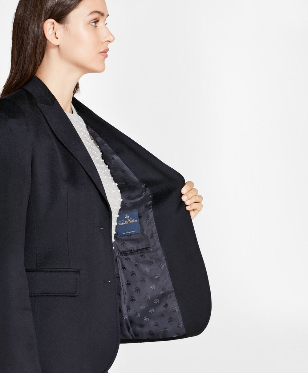 Brooks Brothers Women Petite Two-Button Cashmere Blazer