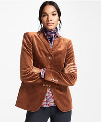 Brooks Brothers Women Petite Cotton Corduroy Jacket