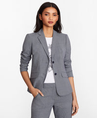 Brooks Brothers Women Petite Houndstooth BrooksCool® Merino Wool Jacket