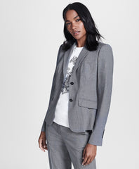 Brooks Brothers Women Petite Houndstooth BrooksCool® Merino Wool Jacket