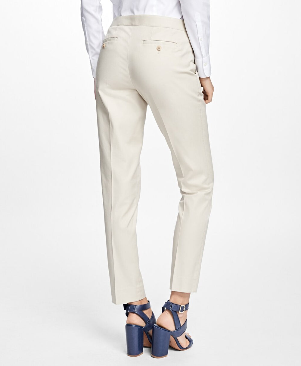Brooks Brothers Women Petite Flat-Front Stretch Advantage Chinos®