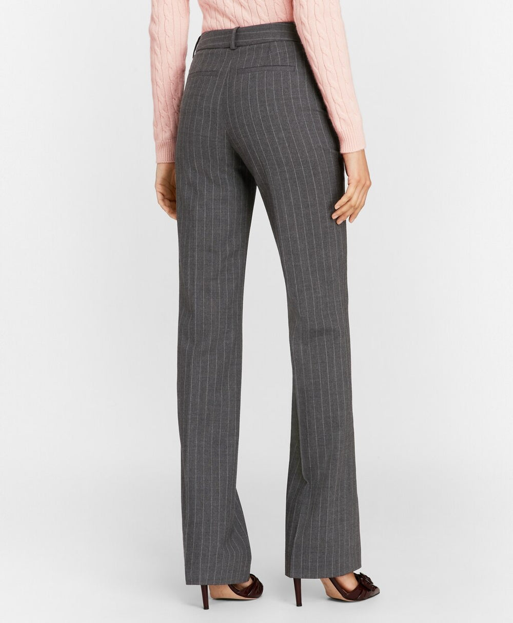 Brooks Brothers Women Petite Pinstripe Stretch Wool Pants