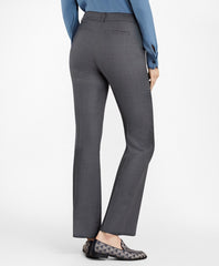 Brooks Brothers Women Petite Bird's-Eye Stretch-Wool Pants