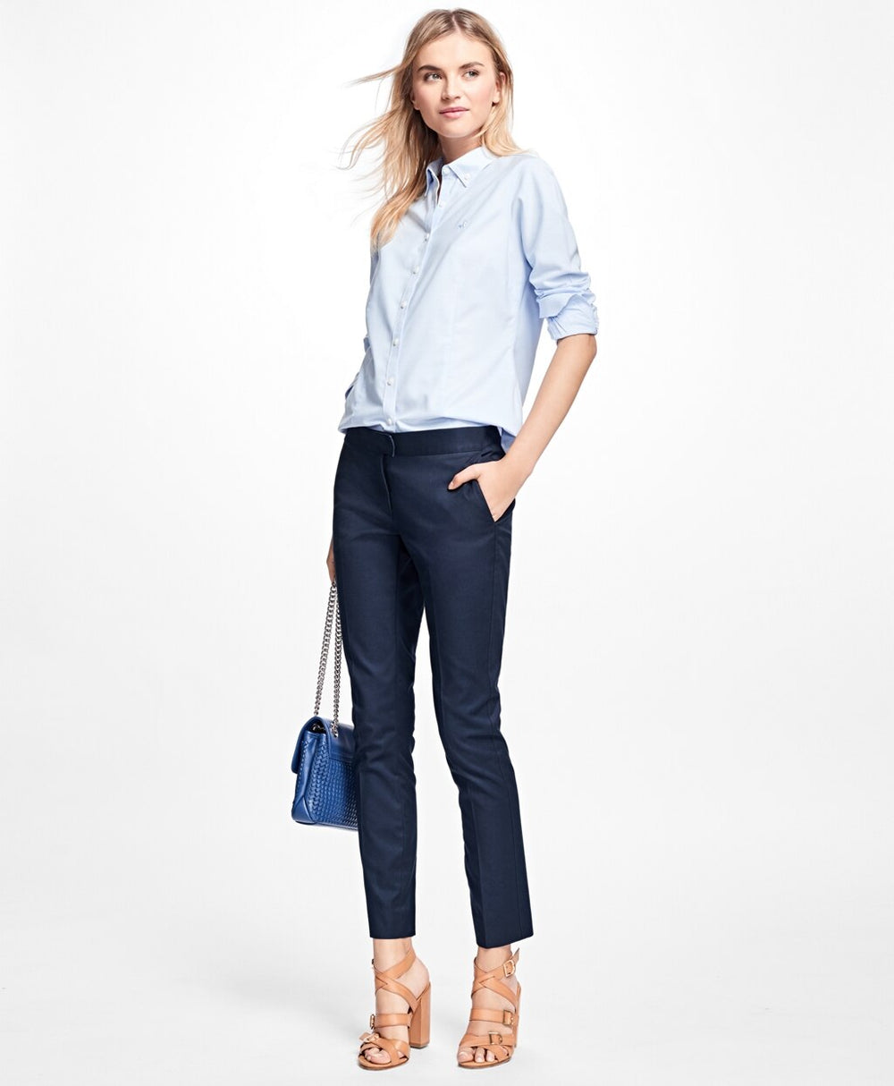 Brooks Brothers Women Petite Non-Iron Tailored-Fit Supima® Cotton Dress Shirt