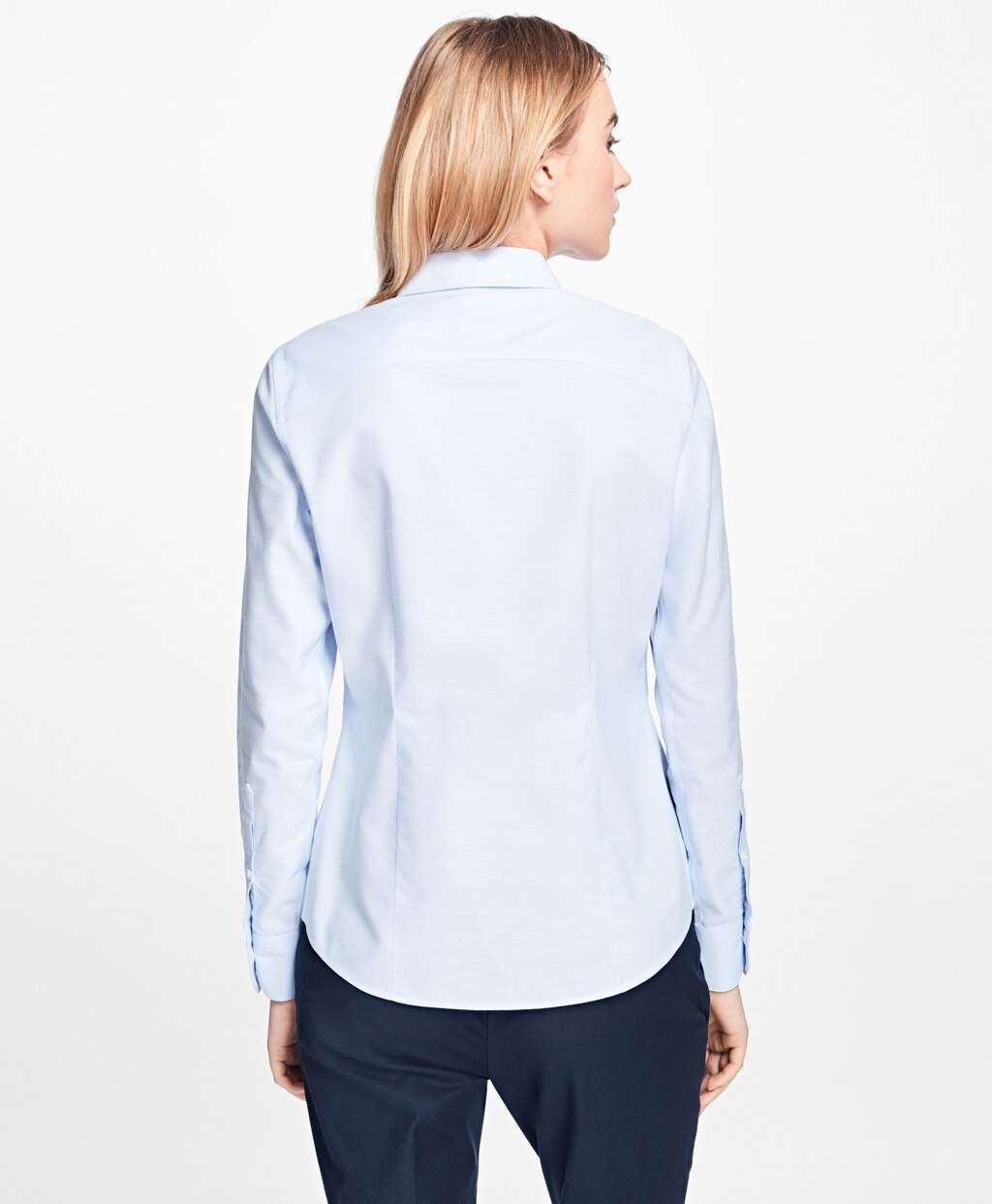 Brooks Brothers Women Petite Non-Iron Tailored-Fit Supima® Cotton Dress Shirt