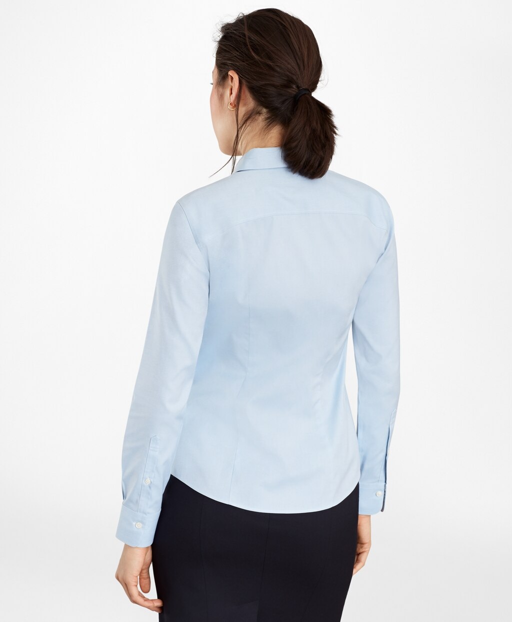 Brooks Brothers Women Petite Non-Iron Stretch Supima® Cotton Fitted Dress Shirt