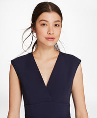 Brooks Brothers Women Petite Double-Weave Crepe Sheath Dress