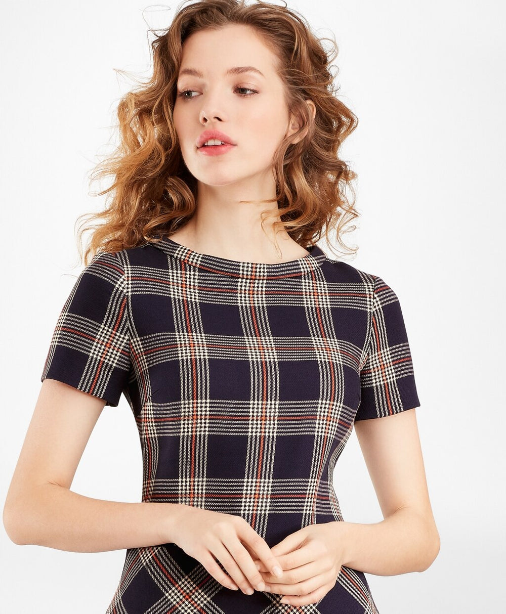 Brooks Brothers Women Petite Plaid Dress