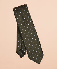 Brooks Brothers Men End-on-End Dotted Silk Tie