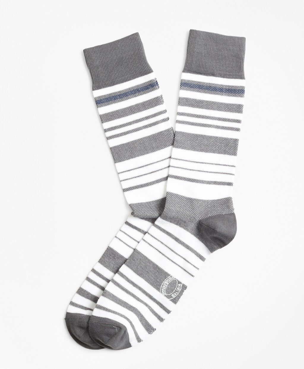 Brooks Brothers Men Variegated Stripe Crew Socks