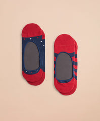 Brooks Brothers Men Two-Pack Striped & Dotted No-Show Socks