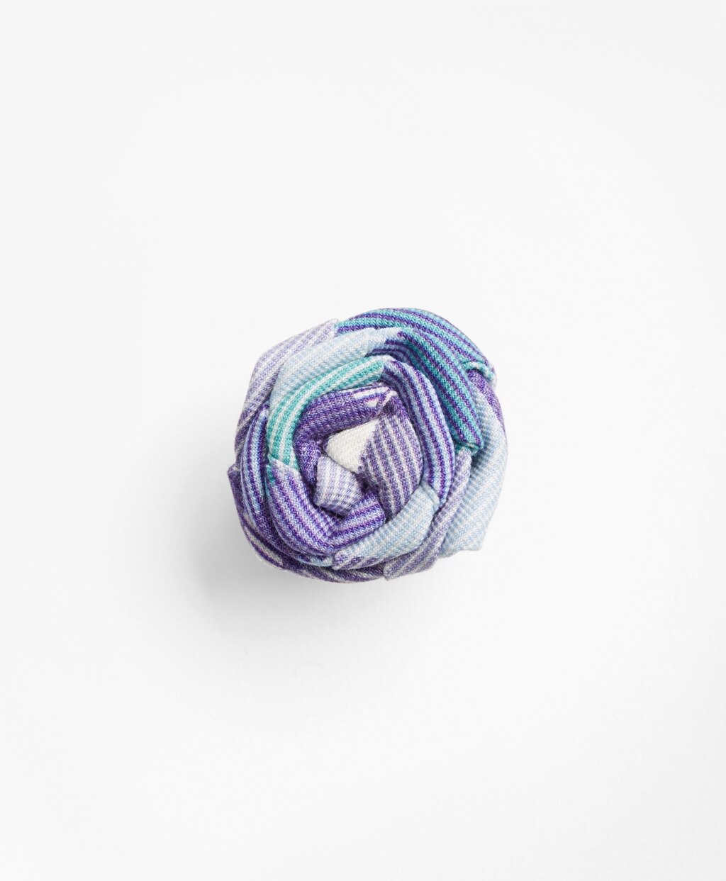 Brooks Brothers Men Stripe Lapel Flower
