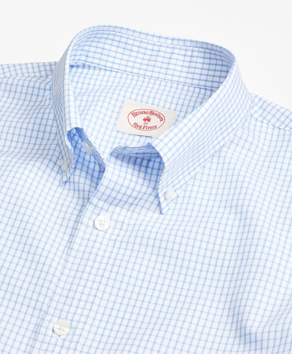 Brooks Brothers Men Nine-to-Nine Windowpane Plaid Shirt