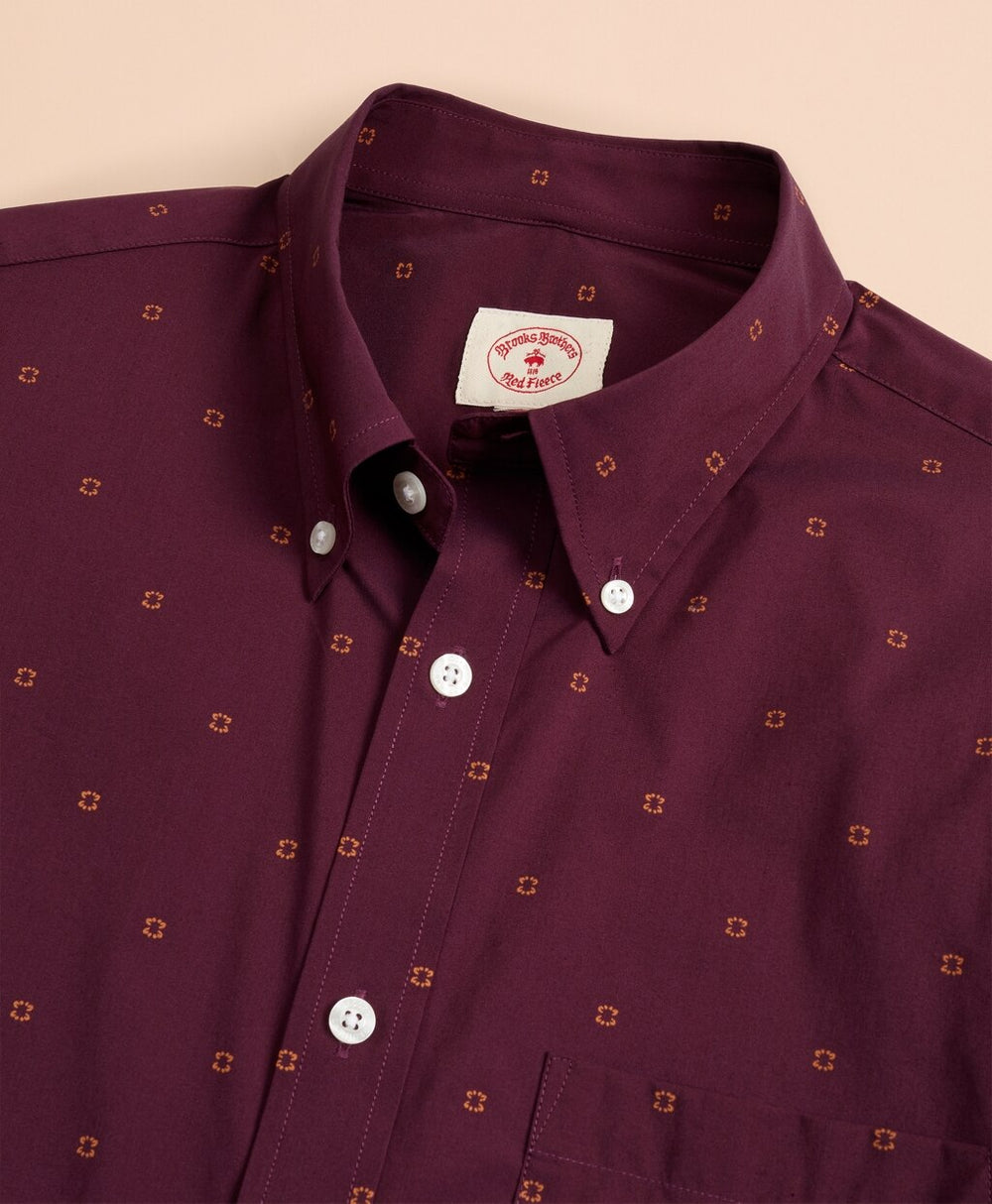 Brooks Brothers Men Performance Series Geometric Print Poplin Shirt