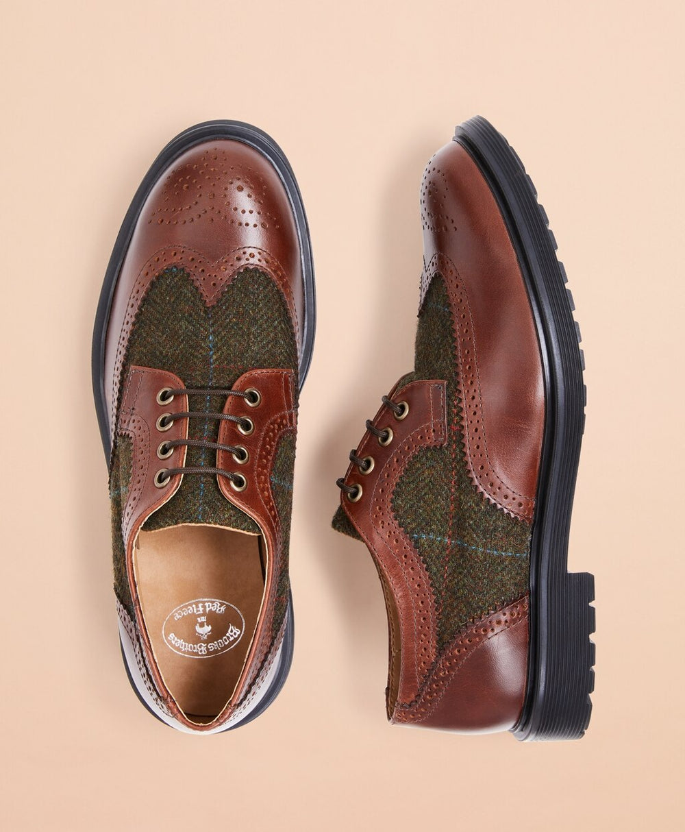 Brooks Brothers Men Two-Tone Brogue Dress Shoes