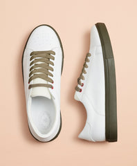 Brooks Brothers Men Color-Contrast Leather Sneakers